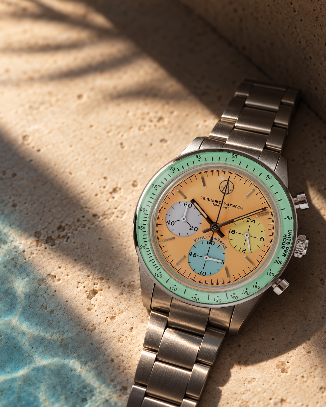Wind Vintage x True North Watch Company Vintage Rally Timer IV “Dreamsicle.”