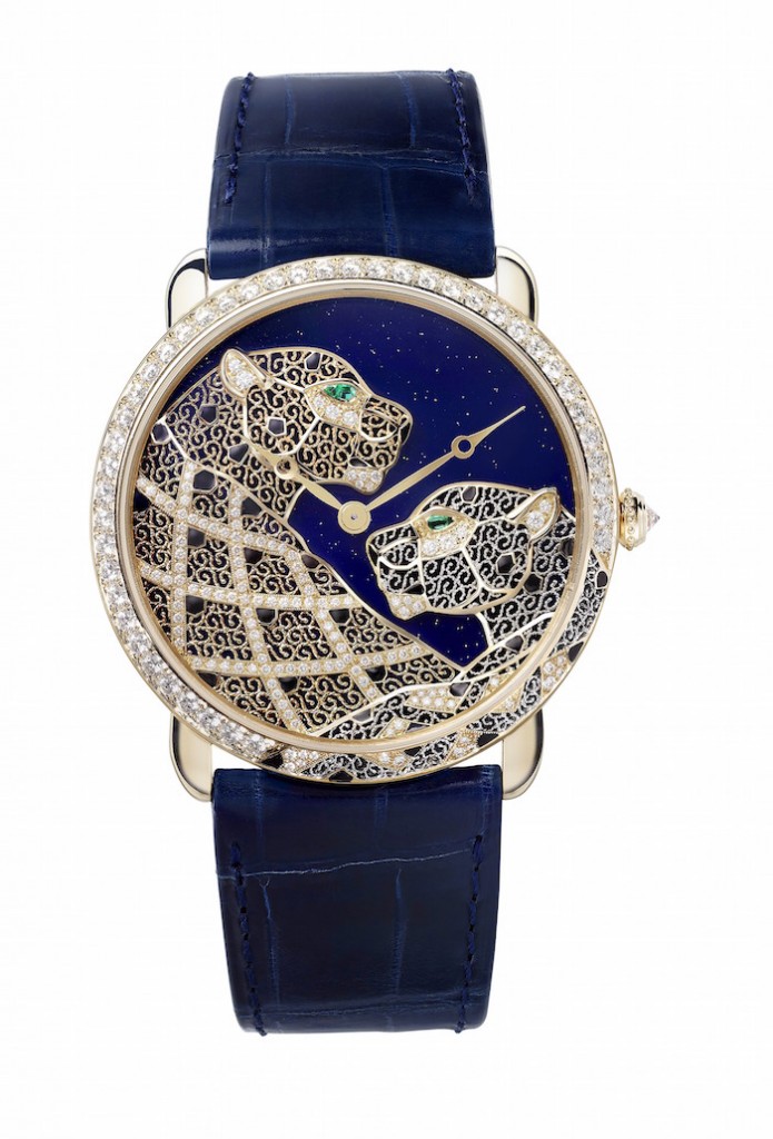 Replica Louis Cartier Rotonde XL Panther Filigree