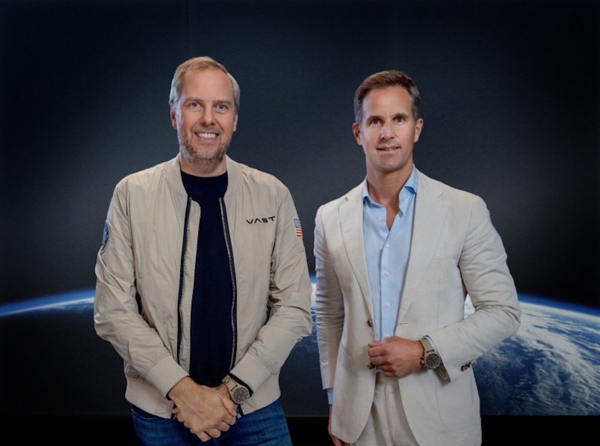 Max Haot, CEO of Vast & Chris Grainger-Herr, CEO of IWC Schaffhausen