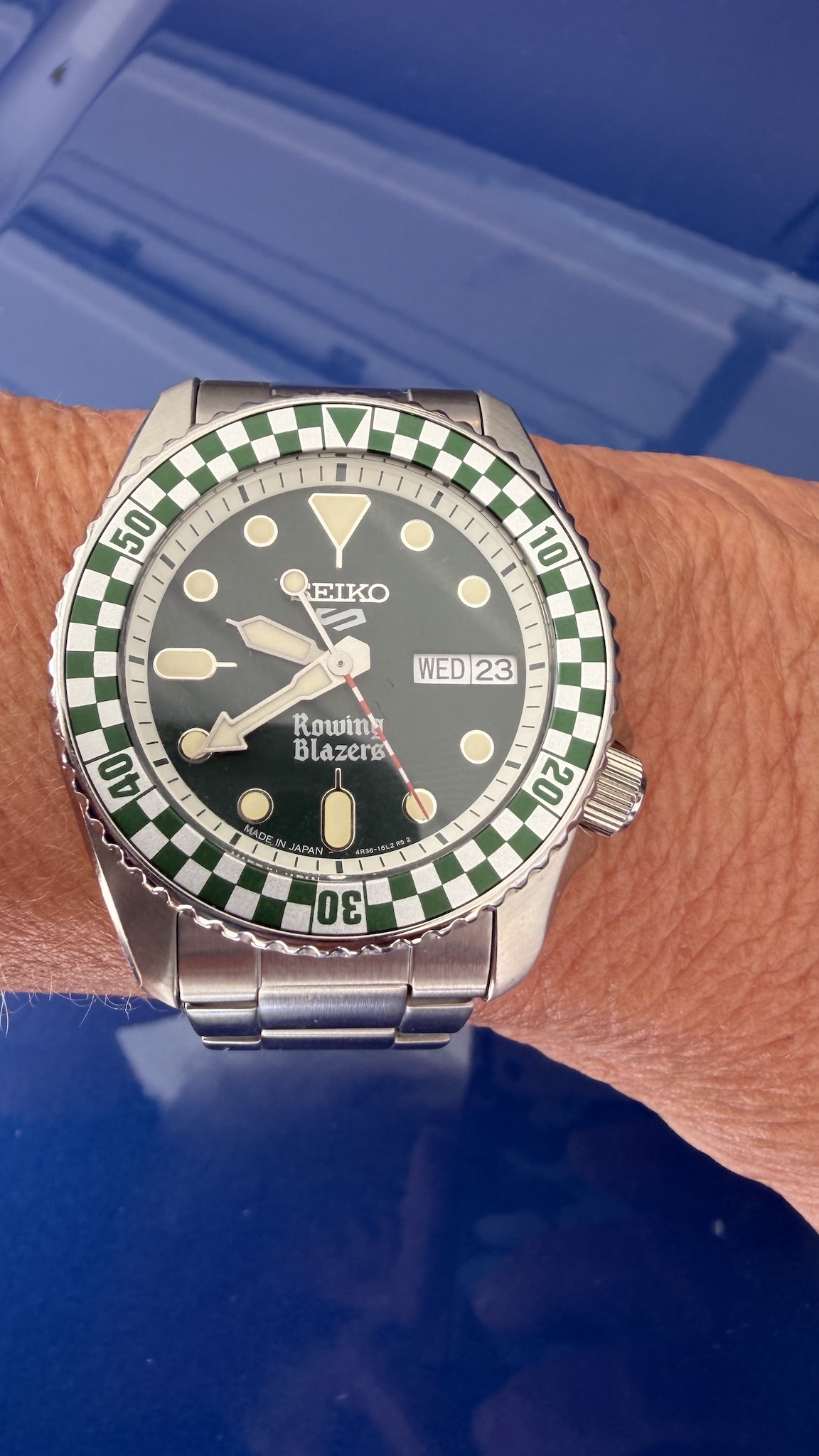 Rowing Blazers x Wind Vintage x Seiko 5 Sports Rally Diver 