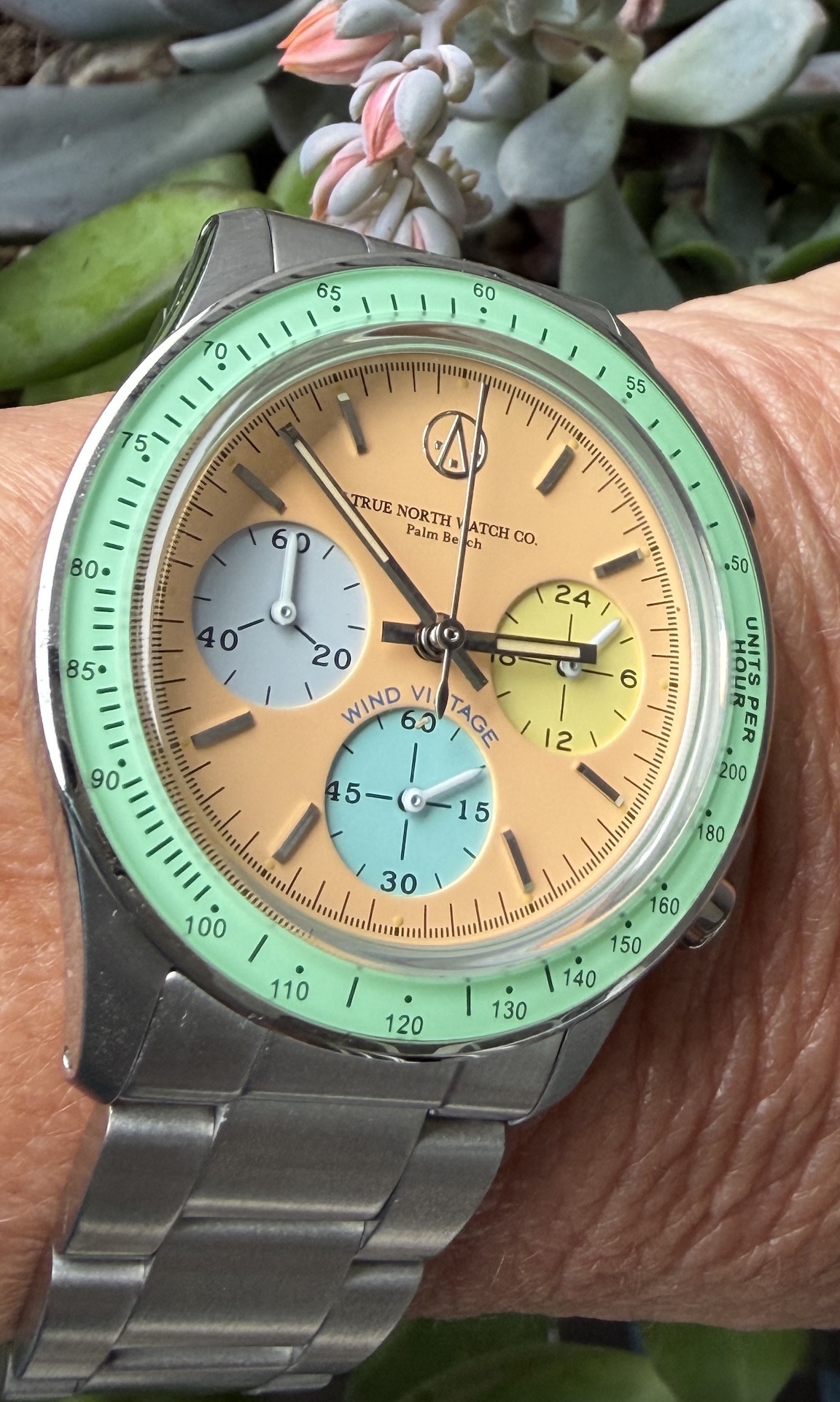 Wind Vintage x True North Watch Company Vintage Rally Timer IV “Dreamsicle.”