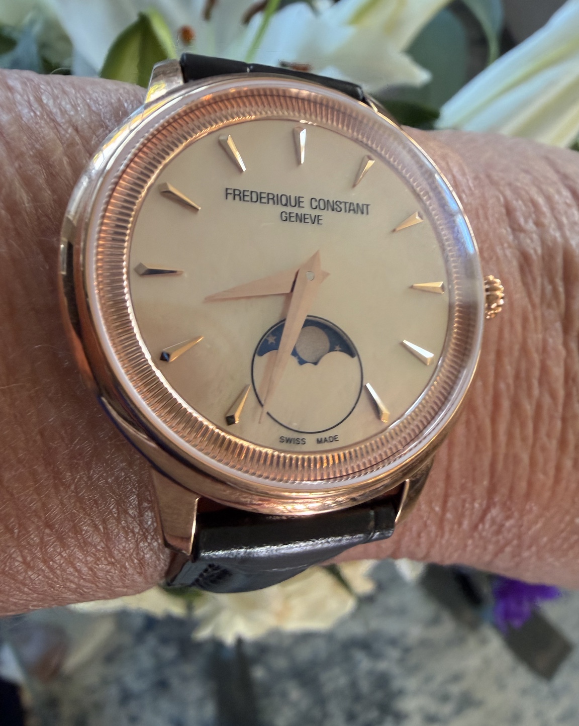 Frederique Constant Classics Moneta Moonphase Watch