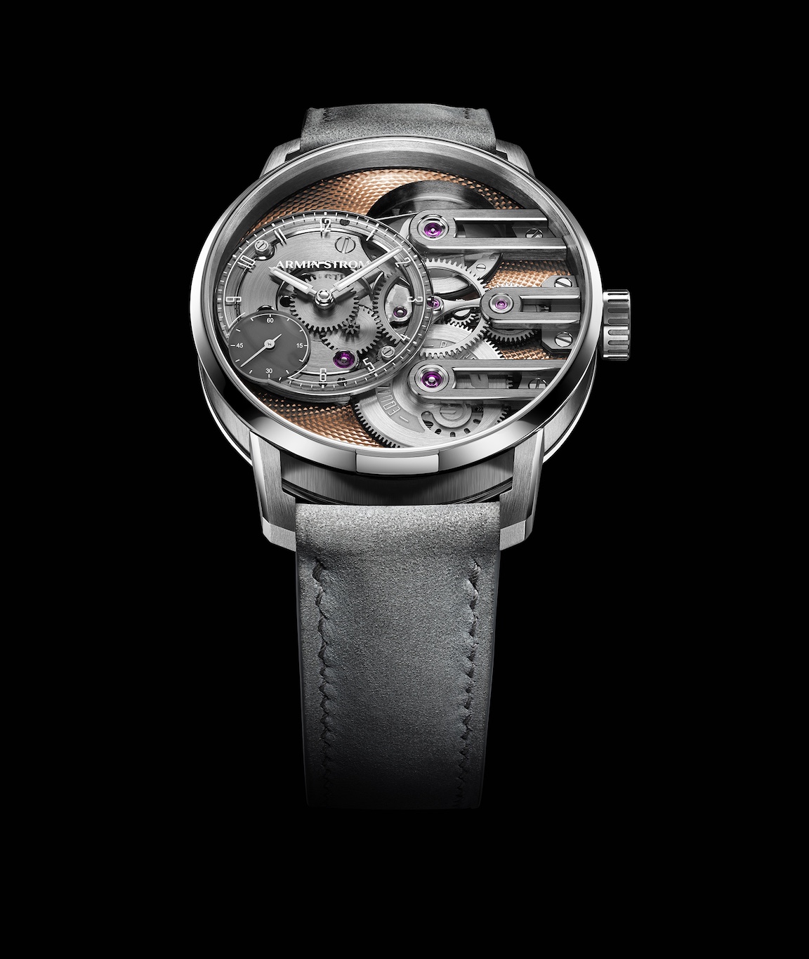 Armin Strom’s Gravity Equal Force Ultimate Sapphire Salmon watch