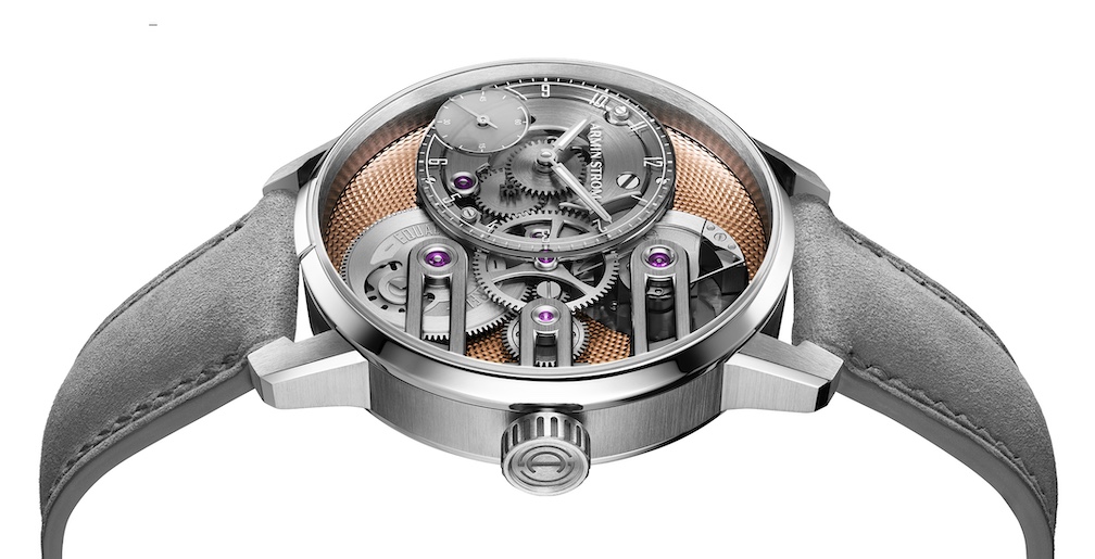Armin Strom’s Gravity Equal Force Ultimate Sapphire Salmon watch