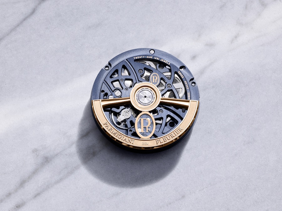 Parmigiani Fleurier Tonda PF Skeleton Rose Gold Milano Blue