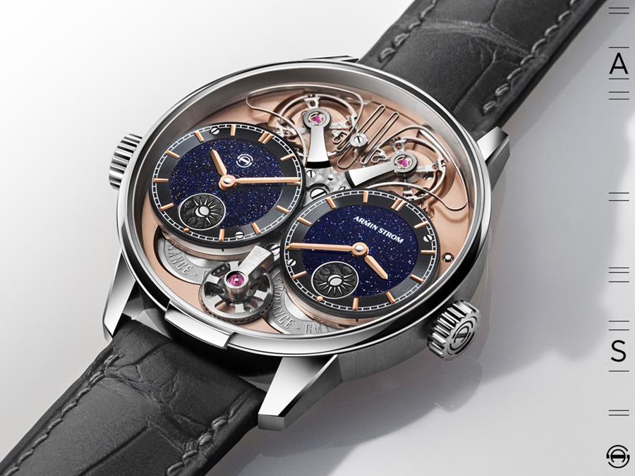 Armin Strom Dual Time GMT Resonance Aventurine watch