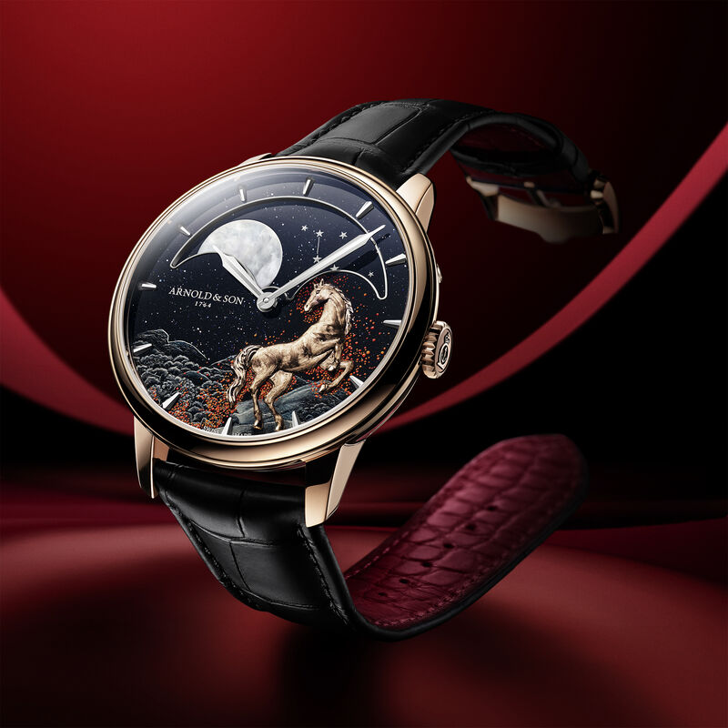 Arnold & Son Perpetual Moon 41.5 Red Gold “Year of the Horse,”