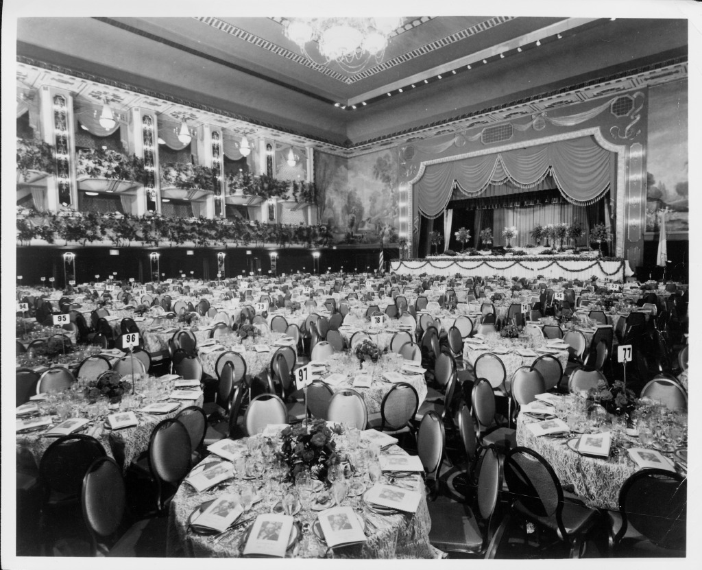 The Waldorf Astoria Ballroom before the renovation.