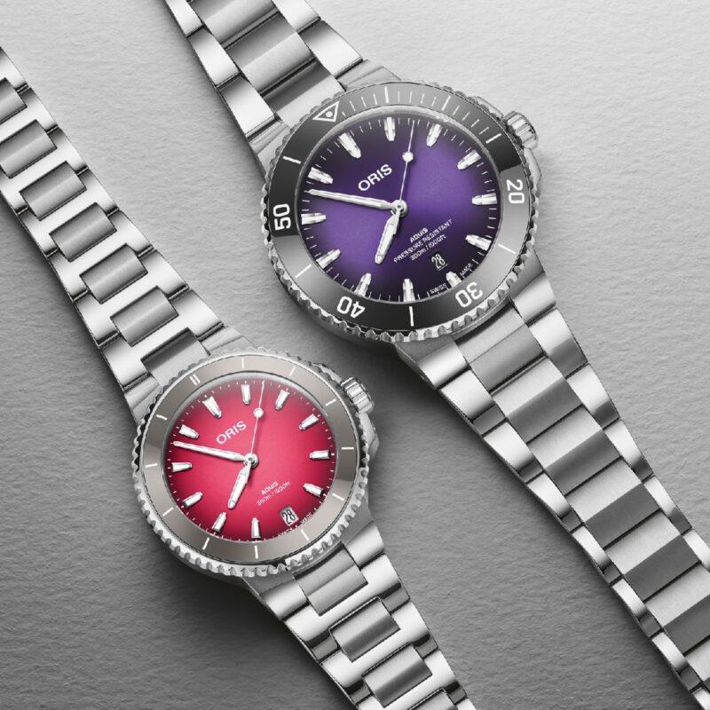 Oris Aquis Date Diver Taste of Summer Berries watches