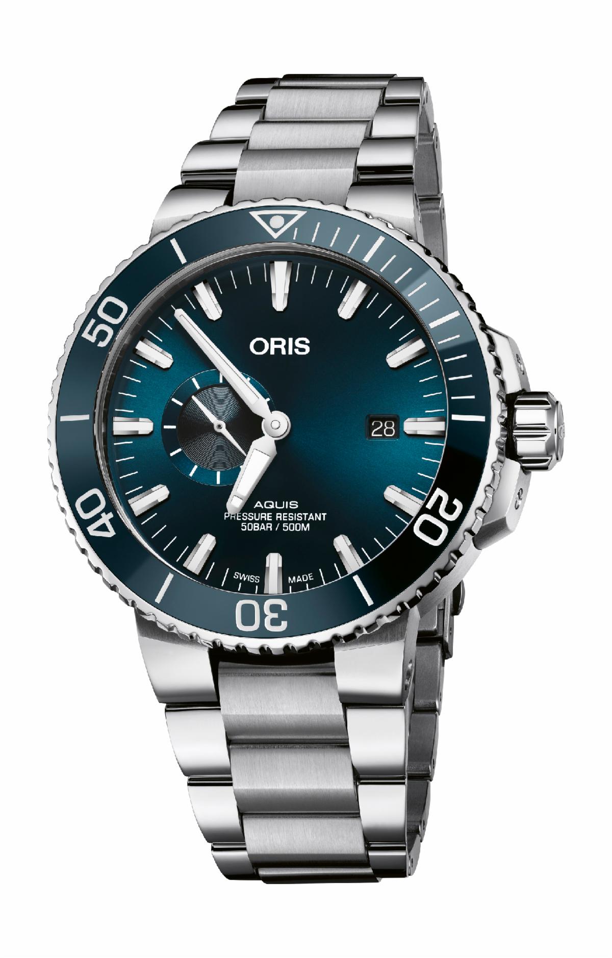 Oris Aquis Small Second Date 45.5