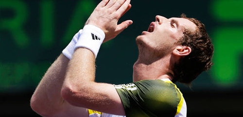 Andy Murray at the Sony Open in Key Biscayne