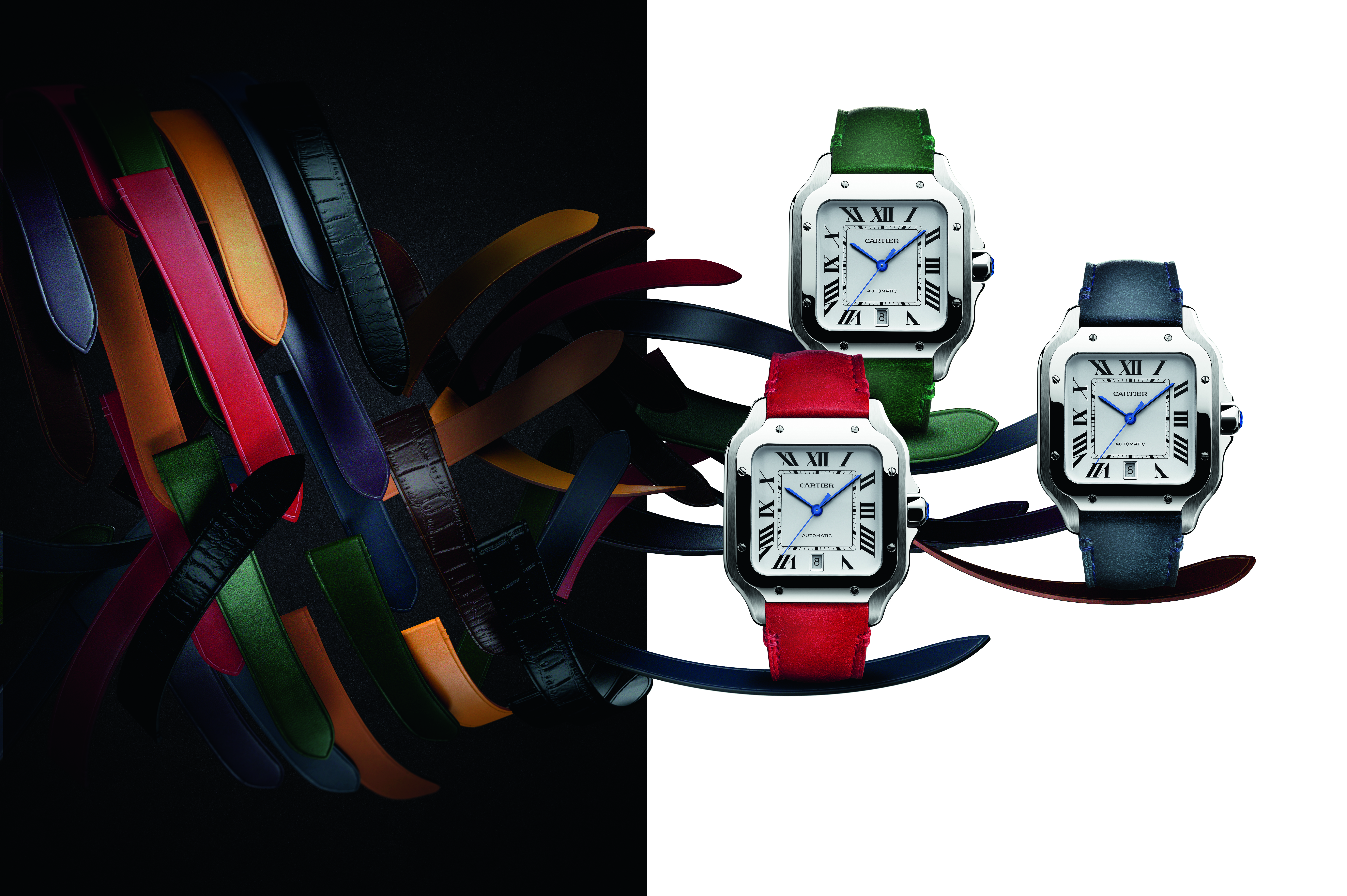 cartier santos strap options