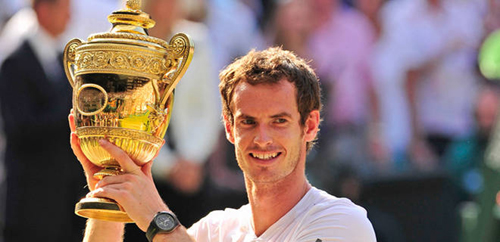 Andy Murray, Rado brand ambassador, wins Wimbledon.