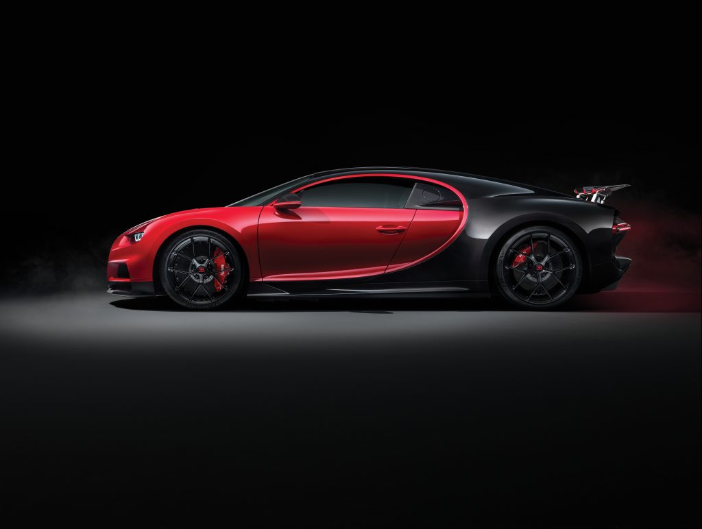 Bugatti Chiron Sport car, custom made for each client. 