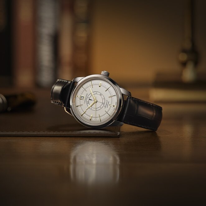 Longines Conquest Central Power Reserve watch.