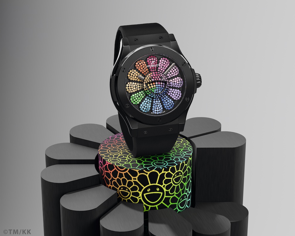 Classic Fusion Takashi Murakami Black Ceramic Rainbow watch