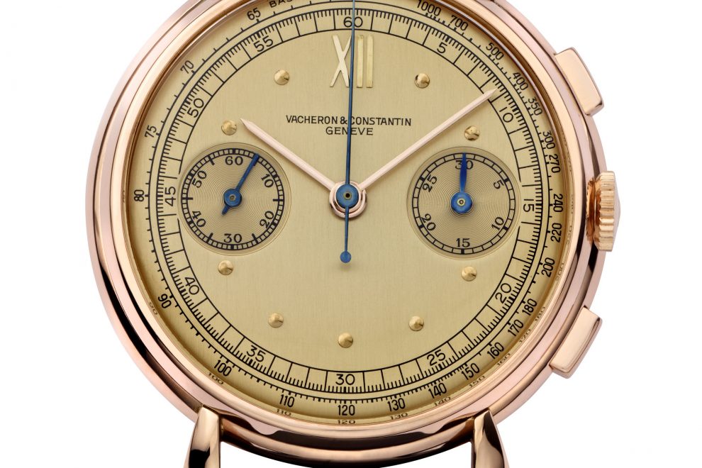 1942 Vacheron Constantin Les Collectionneurs Chronograph with 30-minute counter and manual wind movement.