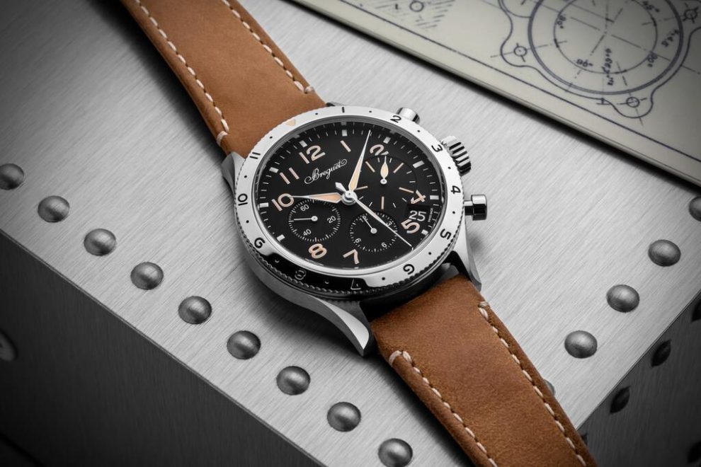 14081civilian verson Breguet Type XX pilot watch
