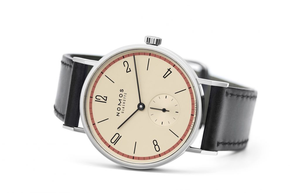 15_NOMOS_Tangente_red_3D_front NOMOS Tangente Bauhaus limited edition watches