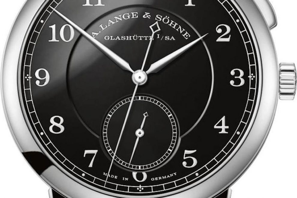 Steel Pre-SIHH 2018: This special edition stainless steel A. Lange & Sohne 1815 Homage to Walter Lange watch with black enamel dial is a one-of-a-kind that will be auctioned next year for charity.