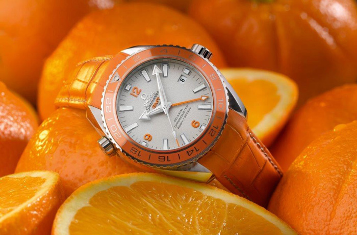 The Omega Seamaster  Planet Ocean Orange Ceramic  watch is a world premiere.