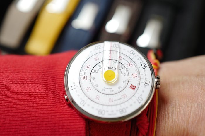 l1100566 You can personalize your Klok-01, which is sold with a variety of strap choices. Photo: Simon Cudd.