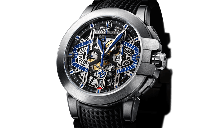 The complex HW3304 chronograph caliber is equipped with a silicon balance-spring, which beats at a frequency of 5 Hz. 