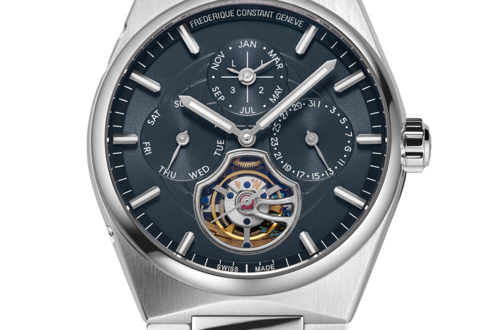 2023_Frederique_Constant_FC-975BL4NH6B_Highlife_Tourbillon_Perpetual_Calendar_Manufacture_Steel_Front_SD Frederique Constant Highlife Tourbillon Perpetual Calendar Manufacture watch.