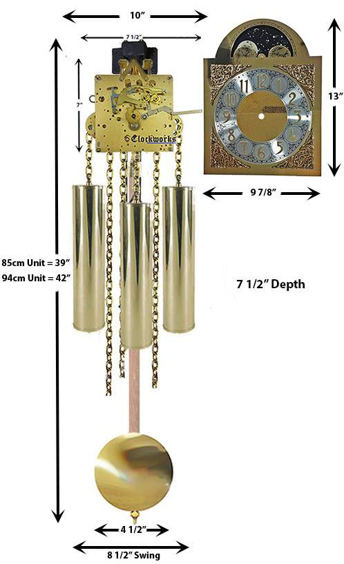 There are dozens of clock building kits at Clockworks. 