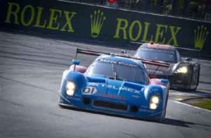 Final laps for the #01, Chip Ganassi Racing with Felix Sabates, DP, BMW Riley, Scott Pruett, Memo Rojaas, Juan Pablo Montoya, Charlie Kimball, Scott Dixon.