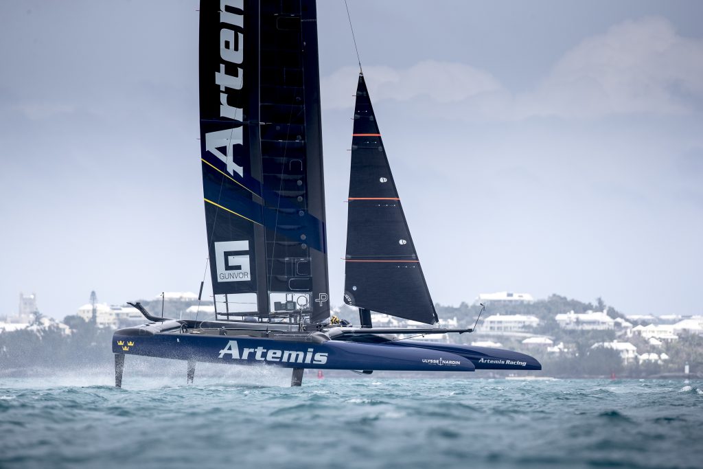 Ulysse Nardin worked with Artemis Racing to develop the Regatta watch.© Sander van der Borch / Artemis Racing