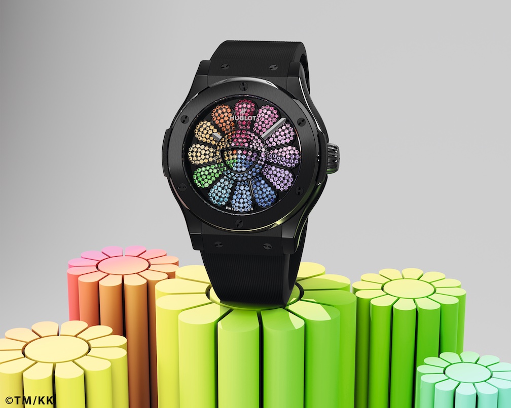 Classic Fusion Takashi Murakami Black Ceramic Rainbow watch