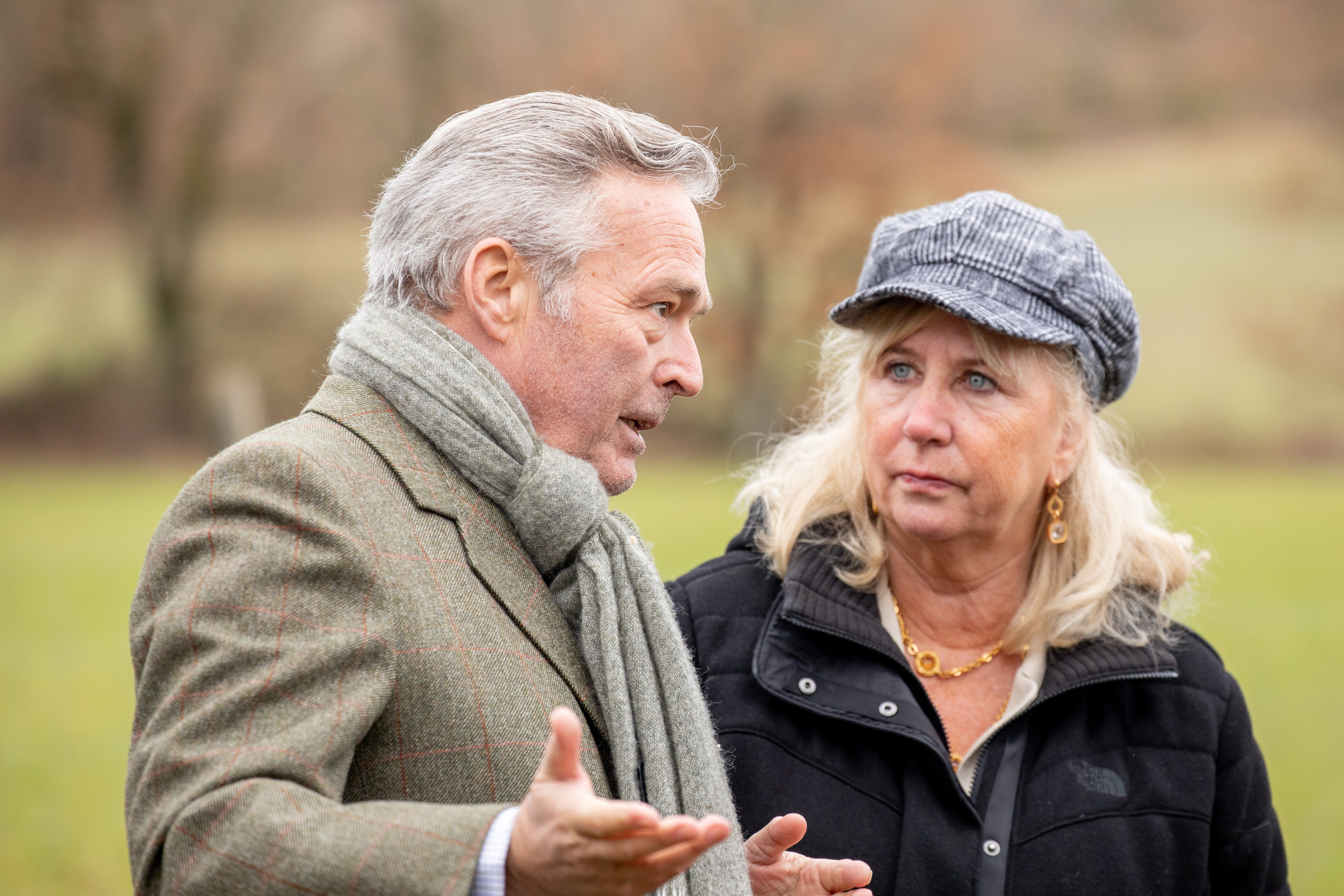 Karl-Friederich Scheufele, co-President of Chopard, and Roberta Naas, veteran watch journalist. 