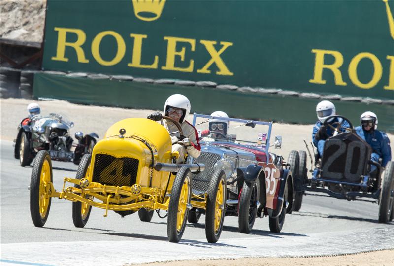 Roadsters making their way around Mazda Laguna Seca track at the Rolex Monterey Motorsports Reunion. Photo: Rolex, Stephan Cooper 