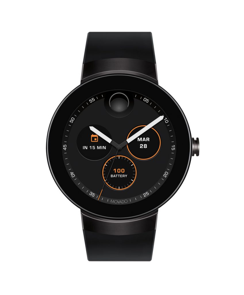 Black PVD Movado Connect Watch 