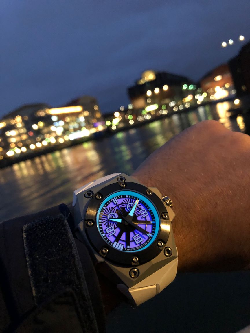 Linde Werdelin x Black Badger Oktopus Blue Sea watch 