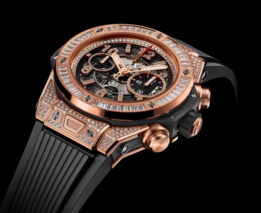 Hublot Big Bang jewelry watch emulates the bold look of Floyd Mayweather Jr. 