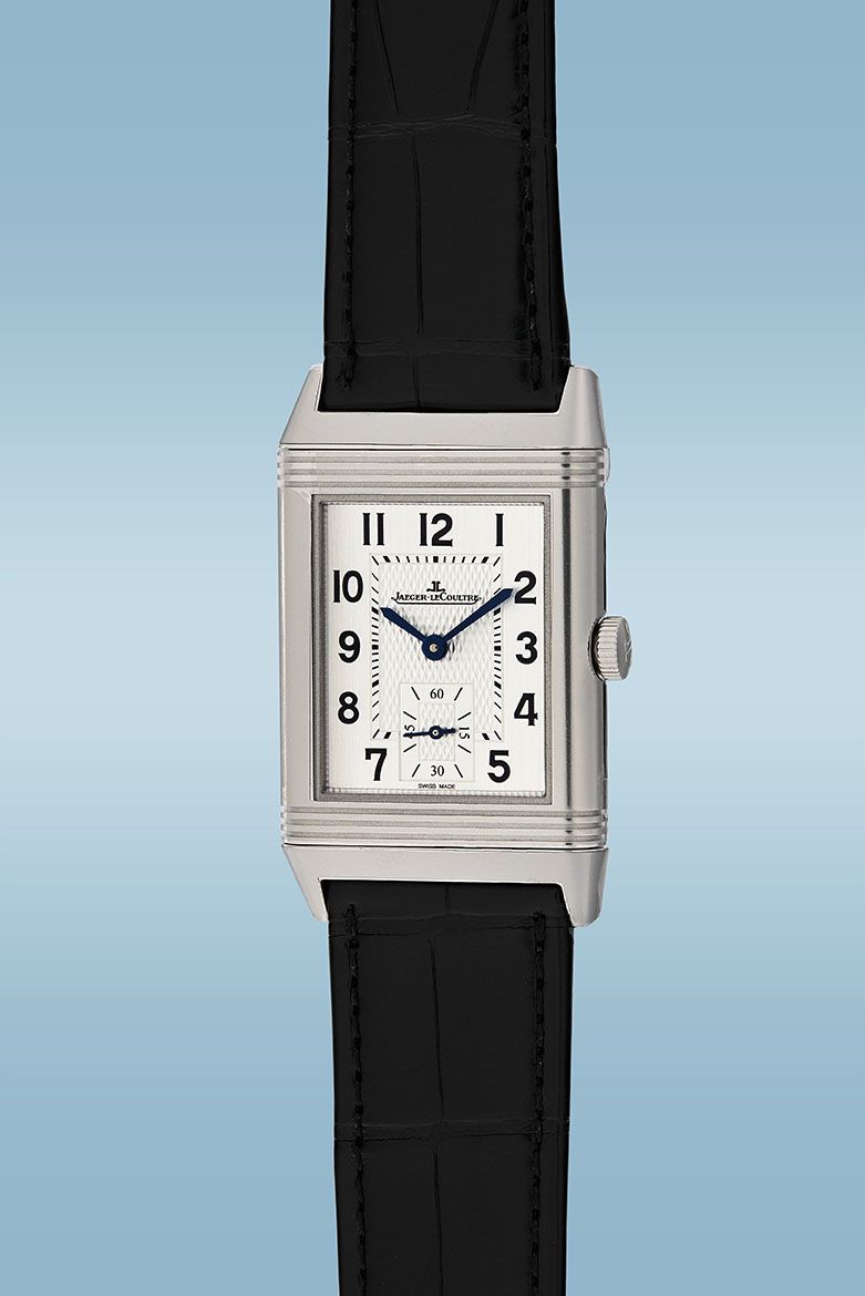 HSNY 2022 Charity Auction. •Lot 6 — JAEGER-LECOULTRE, Reverso, stainless steel, circa 2022. Brand New. Donated by Jaeger-LeCoultre.
