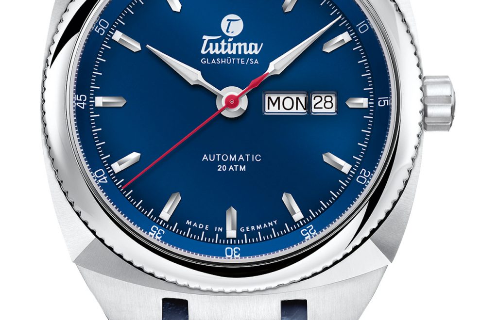 6120-06_SOA_bluStrp_6inch Tutima Saxon One Automatic watch
