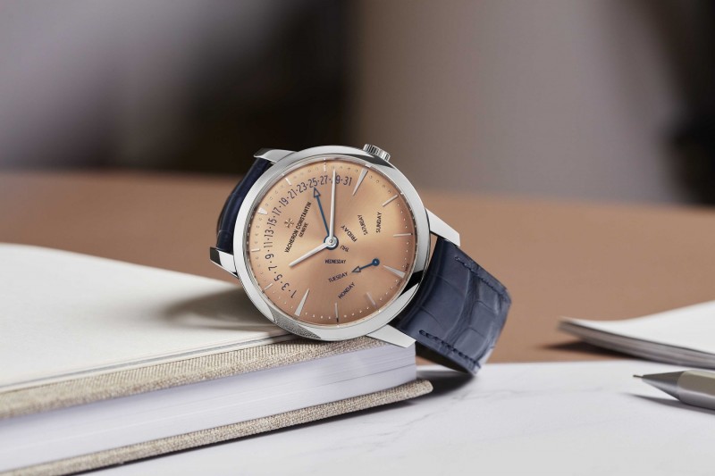 The Vacheron Constantin Patrimony Retrograde watch as seen at Watches & Wonders Geneva 2023. 