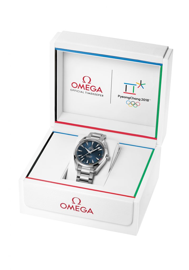 Omega Pyeong-Chang limited edition Olympic watch. 