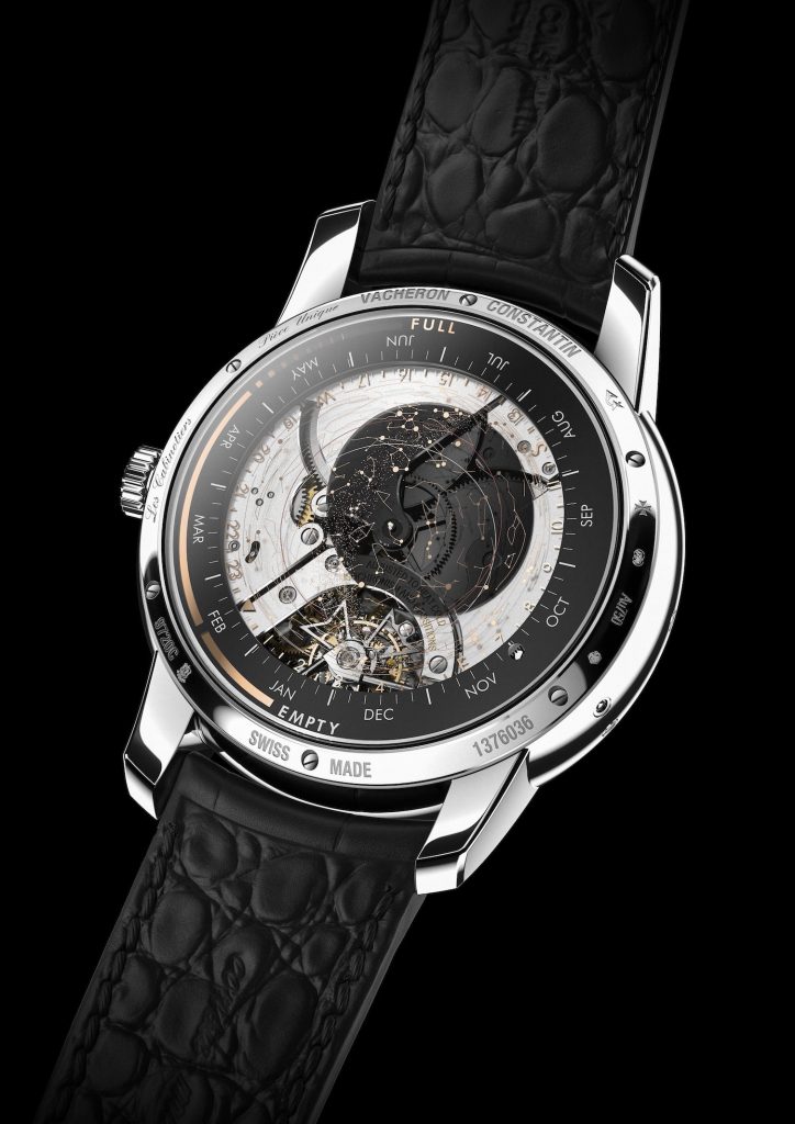 Les Cabinotiers Celestia Astronomical Grand Complication 3600 has a patent pending for the celestial superimposed discs.