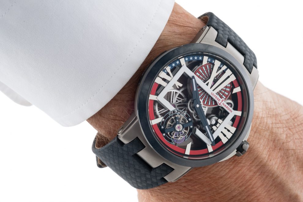 9999_BPCM050218_49 Ulysse Nardin Executive Skeleton Tourbillon Stars & Stripes watch