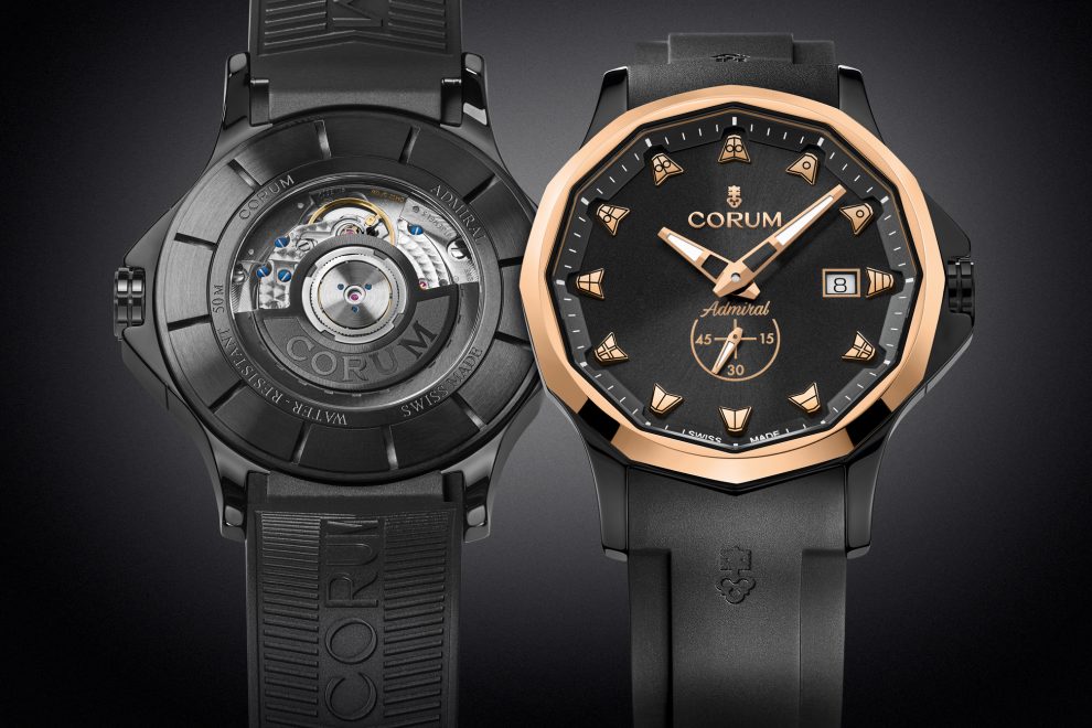 Corum Admiral 42 Ceramic watch in black