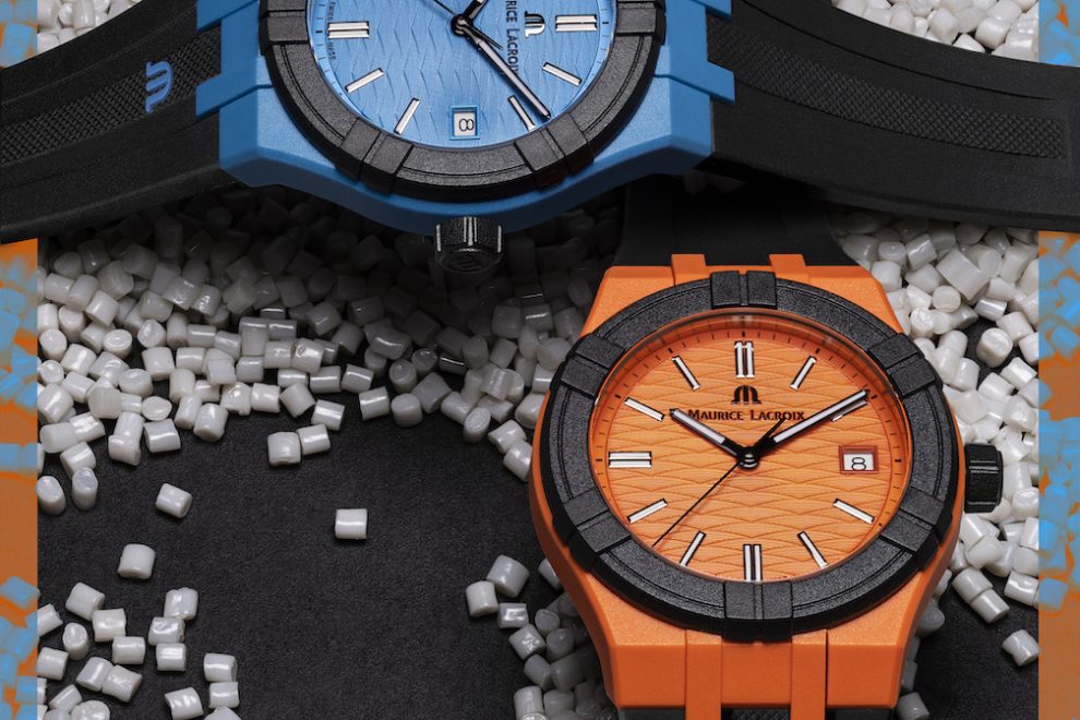 AIKON #tide_orange #038; blue_PR Maurice Lacroix Aikon #tide watch