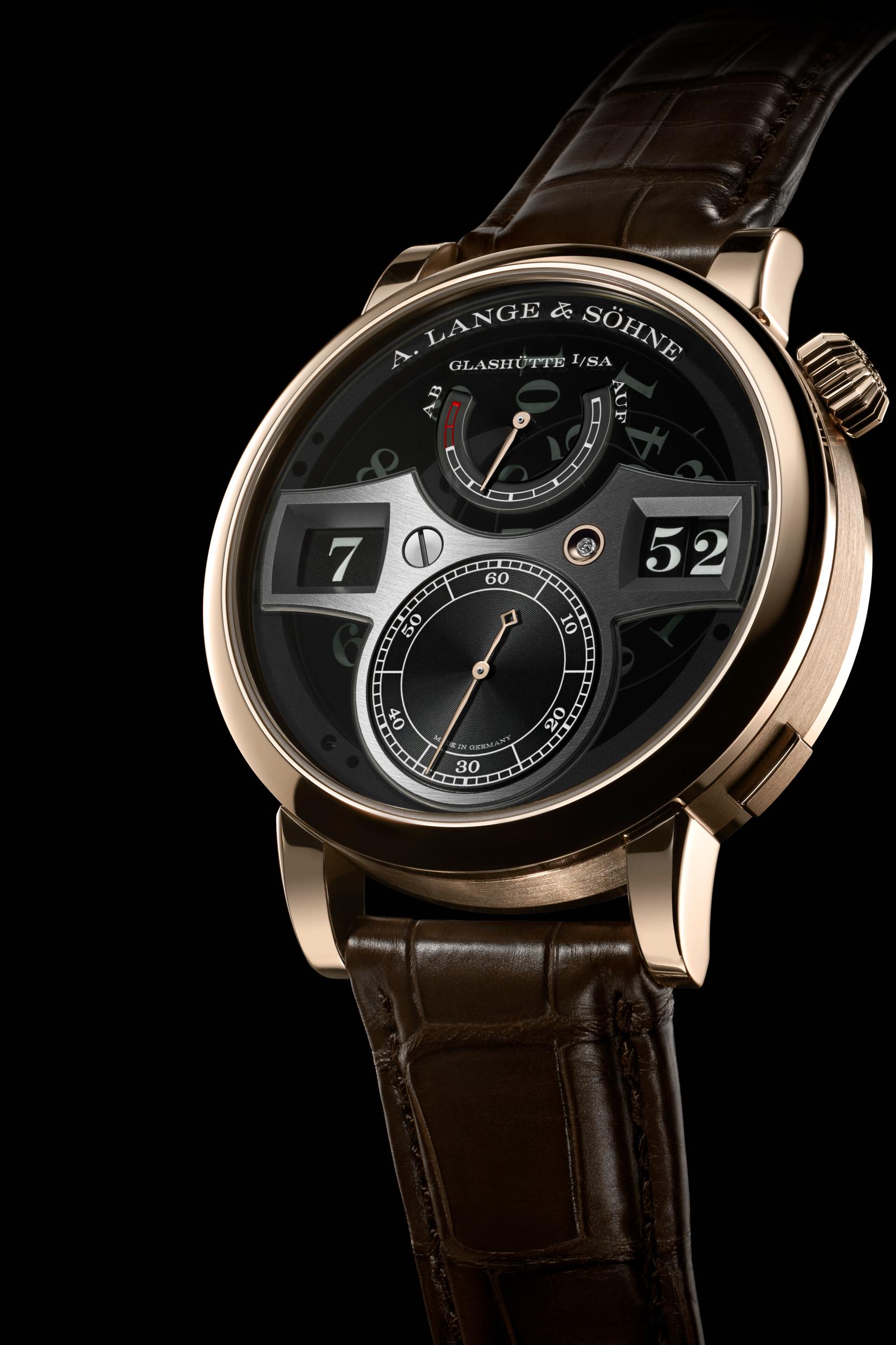 A. Lange & Sohne Zeitwerk Honeygold Lumen watch 