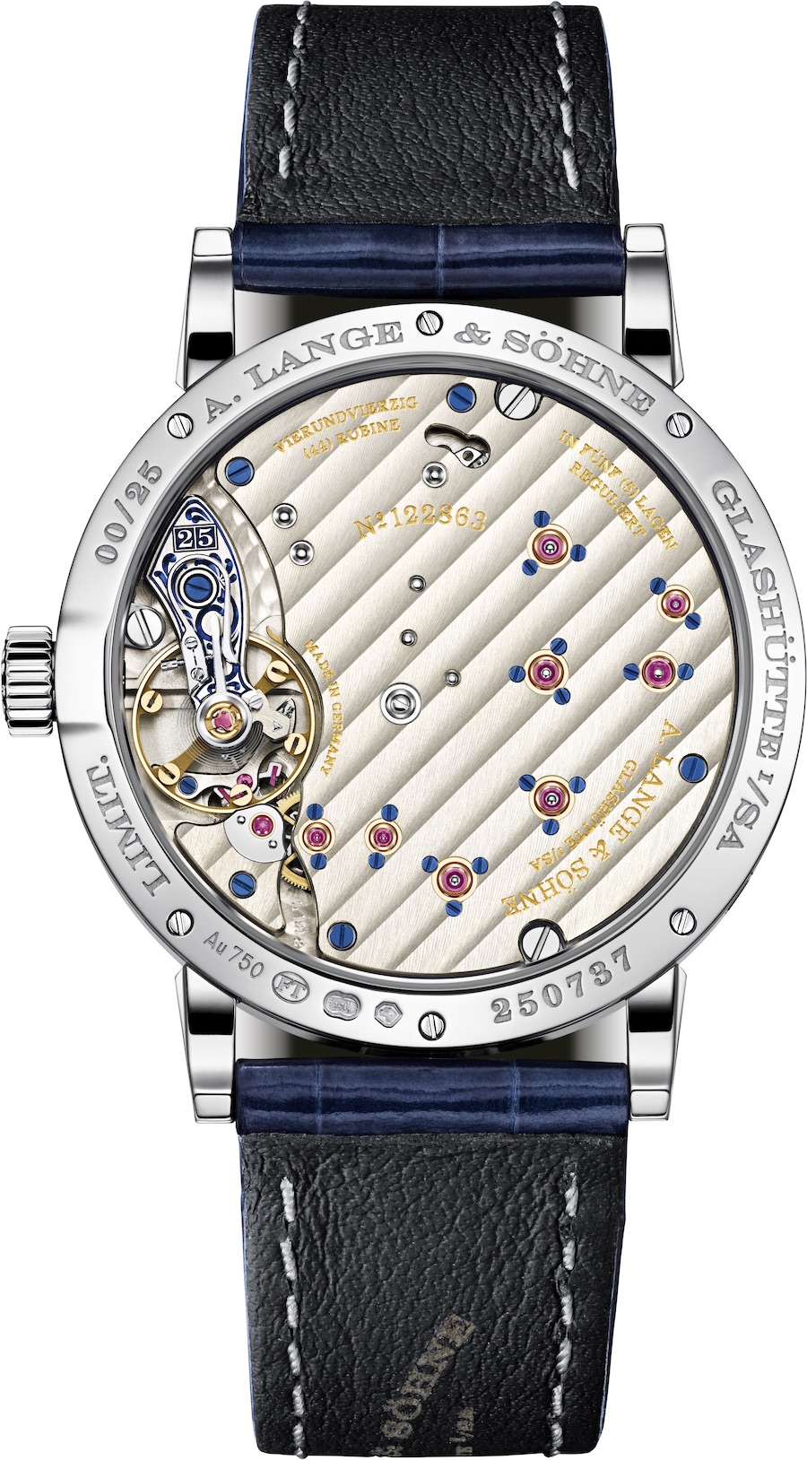 A. Lange & Sohne Little Lange 1 Moon Phase 25th Anniversary Watch. 