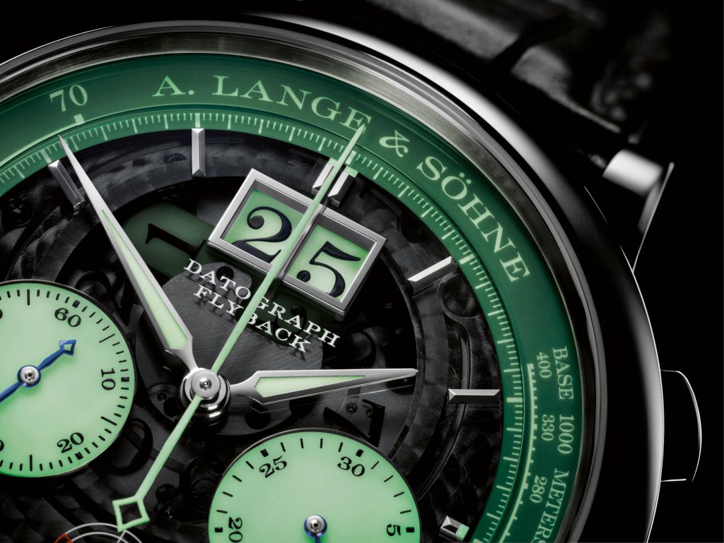 A. Lange & Sohne Datograph Up/Down Lumen in platinum.