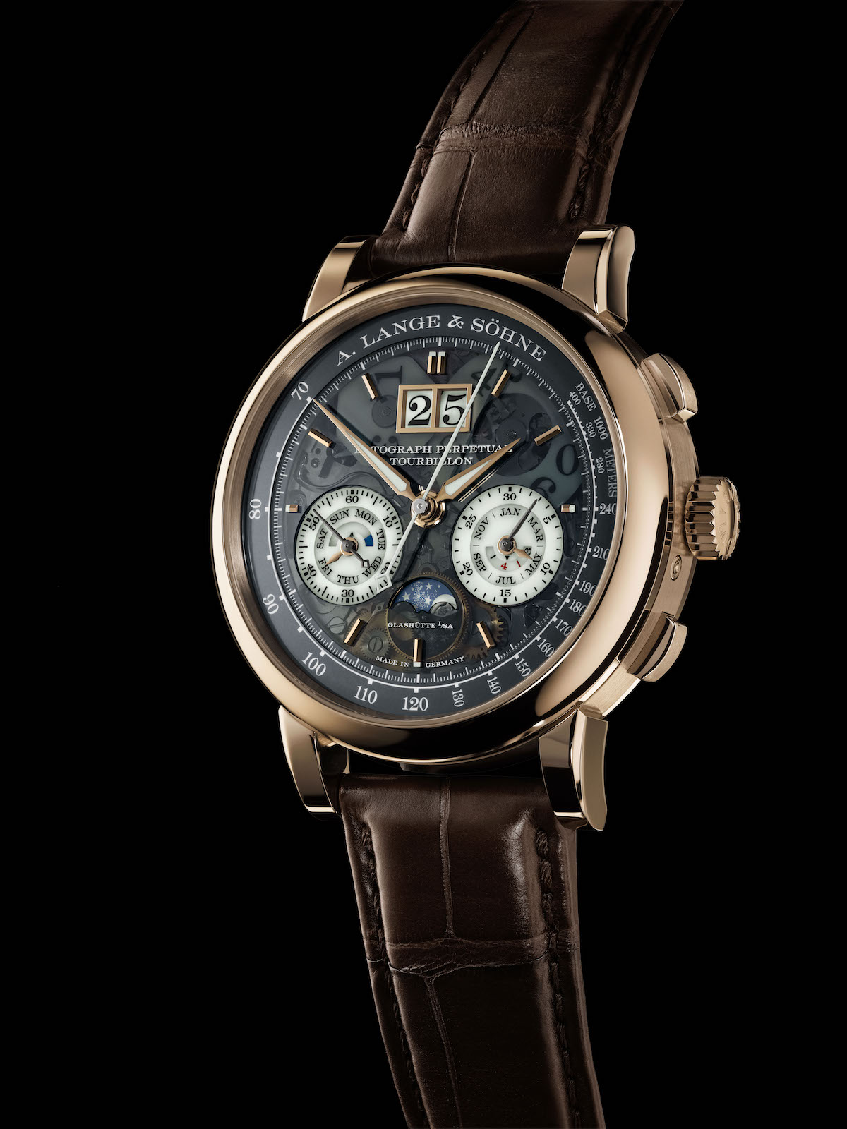 A. Lange  & Sohne Datograph Perpetual Tourbillon Honeygold Lumen 