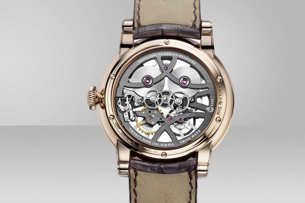 The back of the watch is just as alluring as the front 